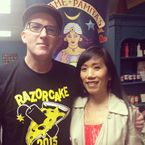 Jim Ruland and Siel Ju at Vermin on the Mount at Book Show, Highland Park, Los Angeles, Feb. 19, 2016