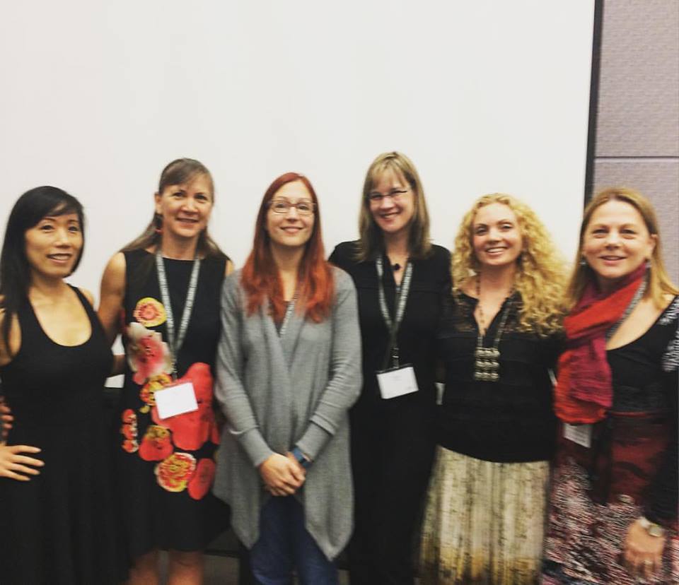 From left to right: Siel Ju, Irena Praitis, Sonia Greenfield, Jenn Koiter, Nickole Brown, Debra Marquart at Associated Writing Programs Conference, Los Angeles, April 1, 2016