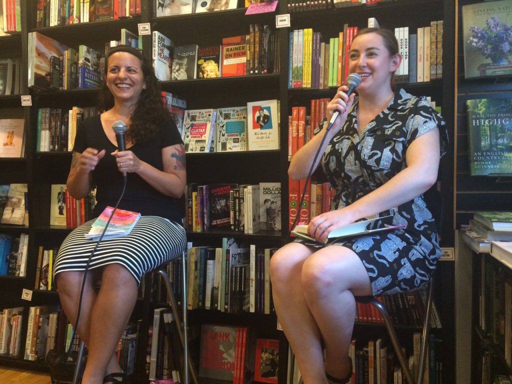 Wendy C. Ortiz and Leigh stein at Book Soup in West Hollywood