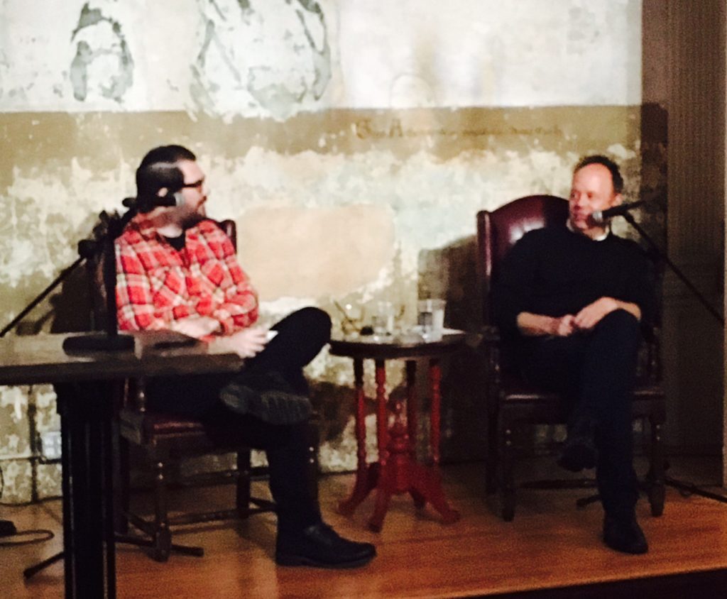 Matthew Specktor and Tyler Malone at Angels Flight Literary West salon